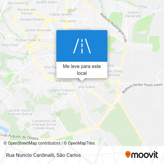 Rua Nuncio Cardinalli mapa