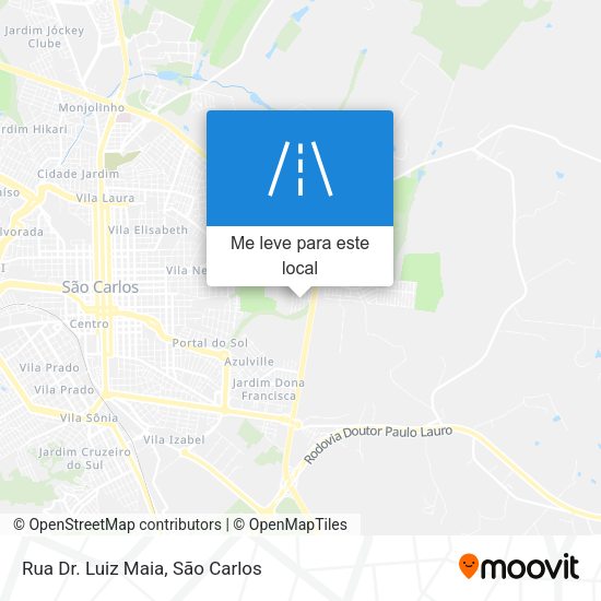 Rua Dr. Luiz Maia mapa