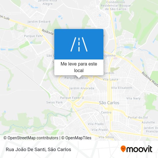 Rua João De Santi mapa