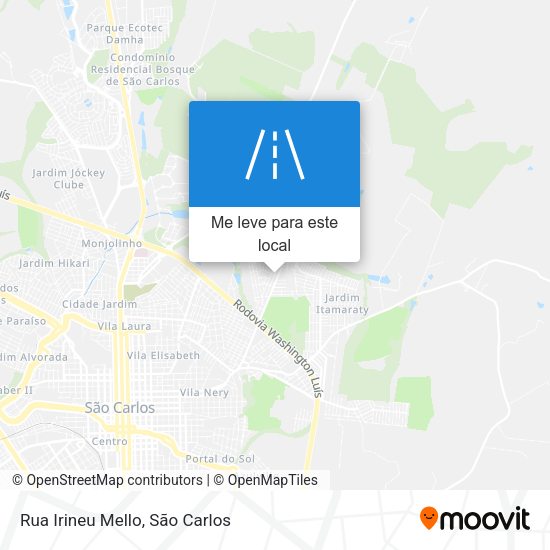 Rua Irineu Mello mapa