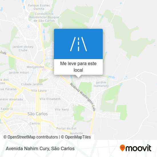 Avenida Nahim Cury mapa