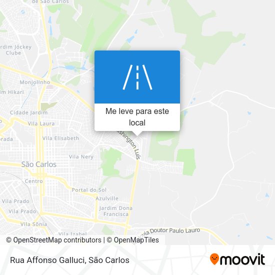 Rua Affonso Galluci mapa