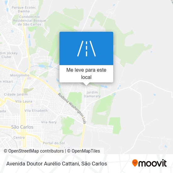 Avenida Doutor Aurélio Cattani mapa