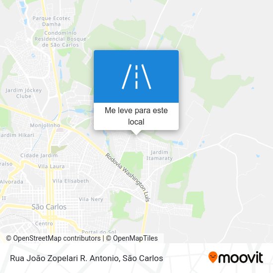Rua João Zopelari R. Antonio mapa