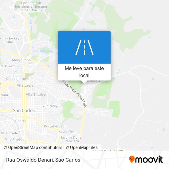 Rua Oswaldo Denari mapa