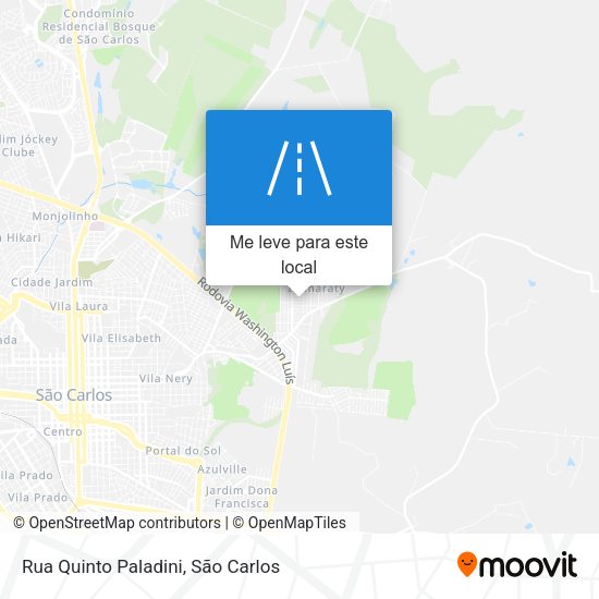 Rua Quinto Paladini mapa