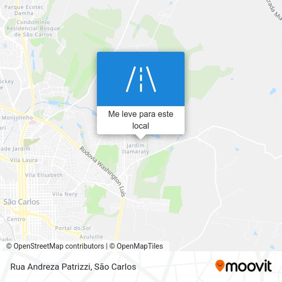 Rua Andreza Patrizzi mapa