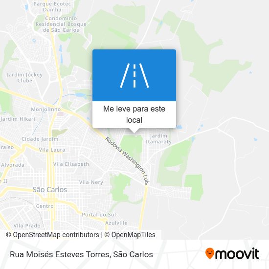Rua Moisés Esteves Torres mapa