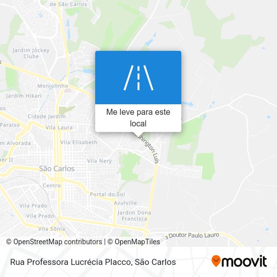 Rua Professora Lucrécia Placco mapa