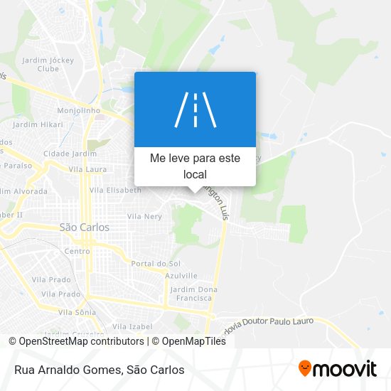 Rua Arnaldo Gomes mapa