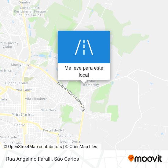Rua Angelino Faralli mapa