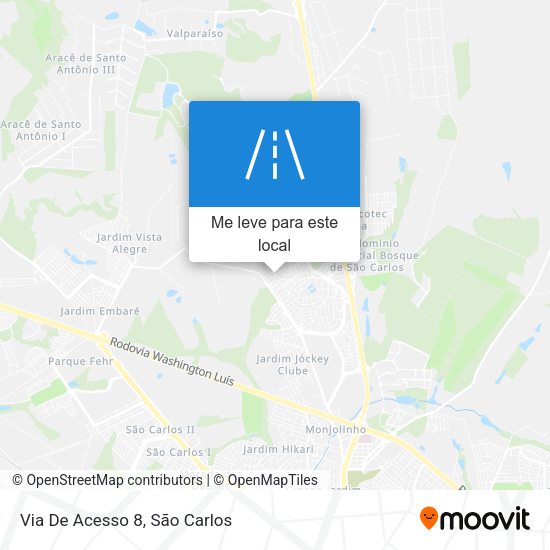 Via De Acesso 8 mapa
