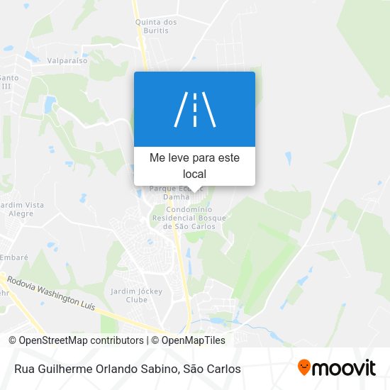 Rua Guilherme Orlando Sabino mapa