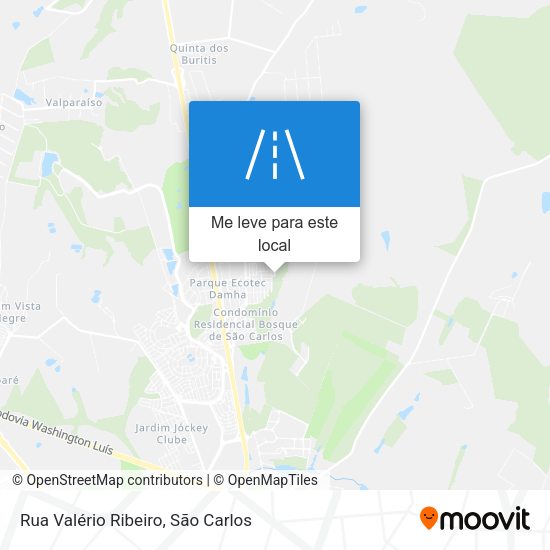 Rua Valério Ribeiro mapa