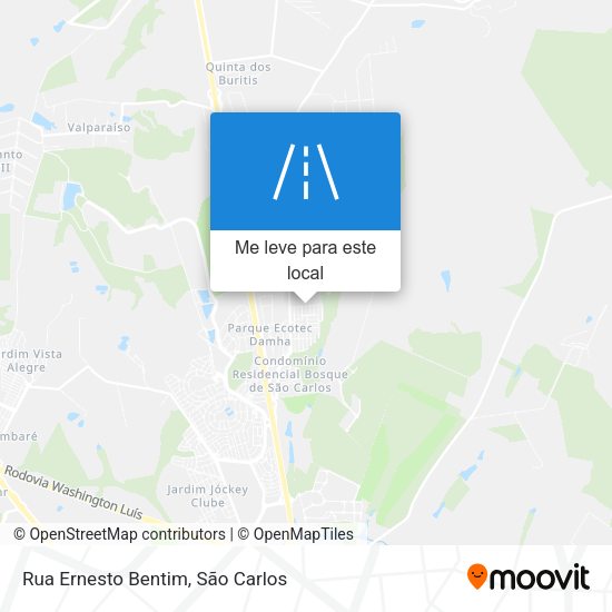 Rua Ernesto Bentim mapa
