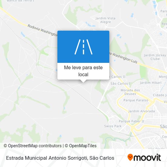 Estrada Municipal Antonio Sorrigoti mapa