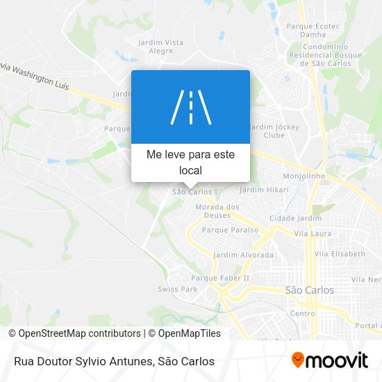 Rua Doutor Sylvio Antunes mapa