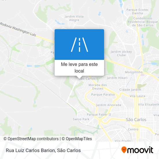 Rua Luiz Carlos Barion mapa