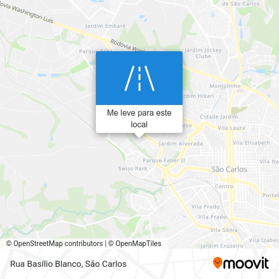 Rua Basílio Blanco mapa