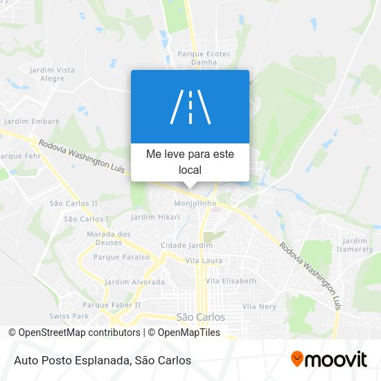 Auto Posto Esplanada mapa