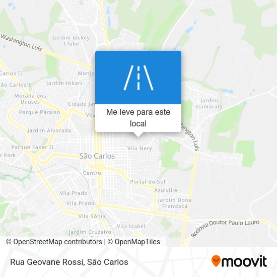 Rua Geovane Rossi mapa