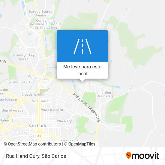Rua Hend Cury mapa