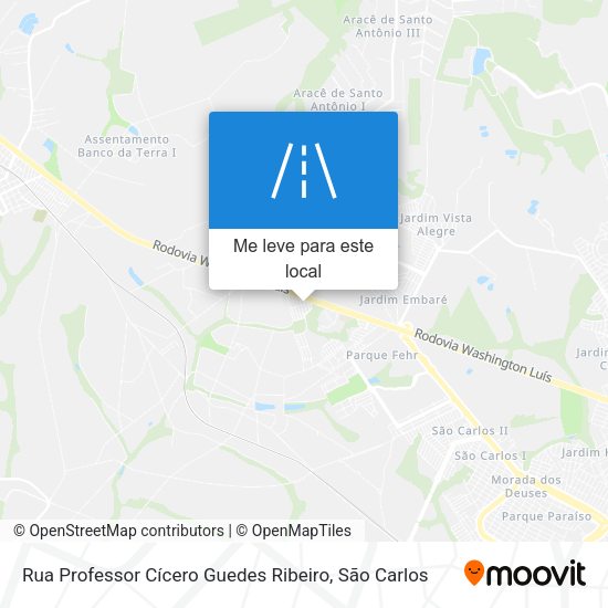 Rua Professor Cícero Guedes Ribeiro mapa