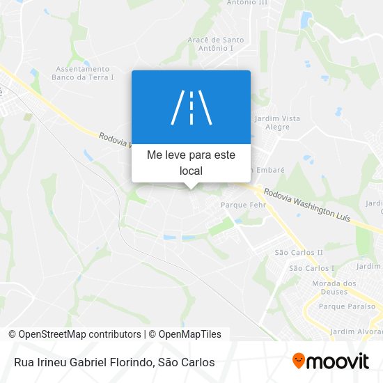 Rua Irineu Gabriel Florindo mapa