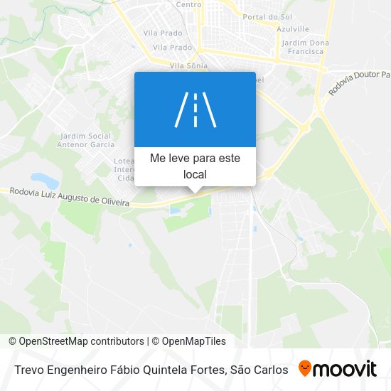 Trevo Engenheiro Fábio Quintela Fortes mapa