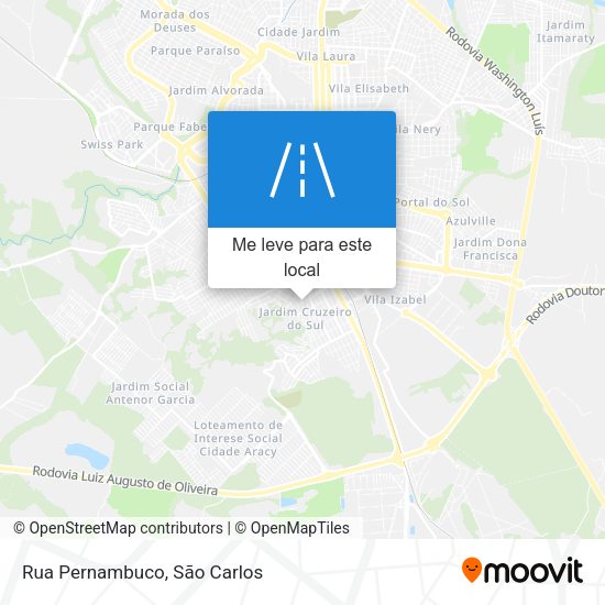 Rua Pernambuco mapa