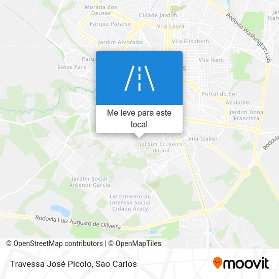 Travessa José Picolo mapa
