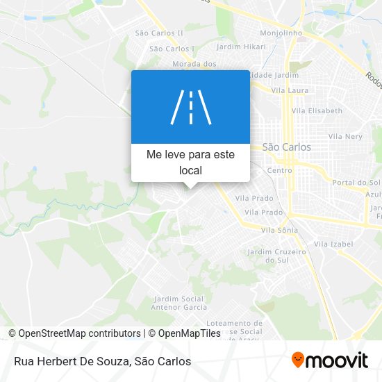 Rua Herbert De Souza mapa