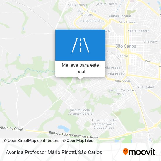 Avenida Professor Mário Pinotti mapa
