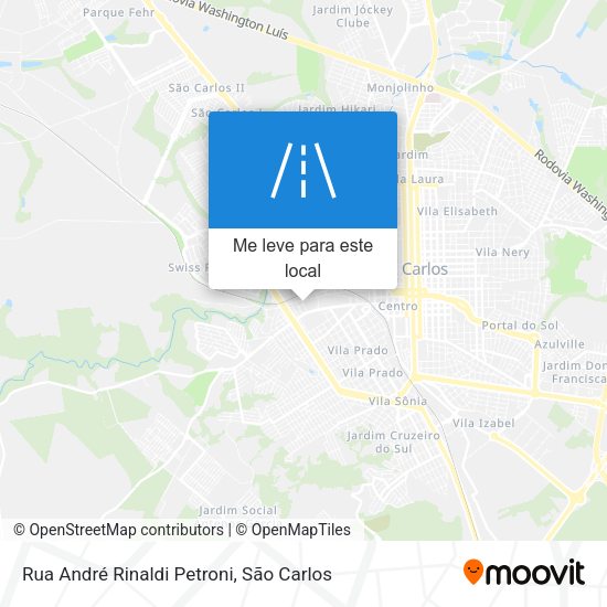 Rua André Rinaldi Petroni mapa