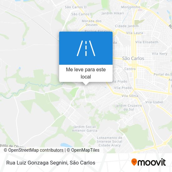 Rua Luiz Gonzaga Segnini mapa