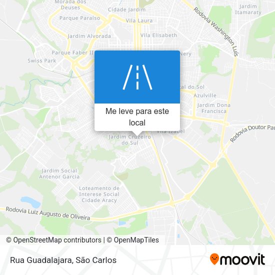 Rua Guadalajara mapa