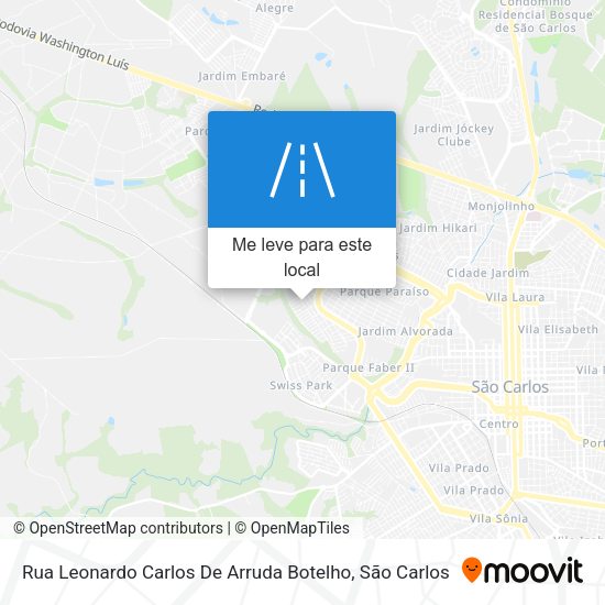 Rua Leonardo Carlos De Arruda Botelho mapa