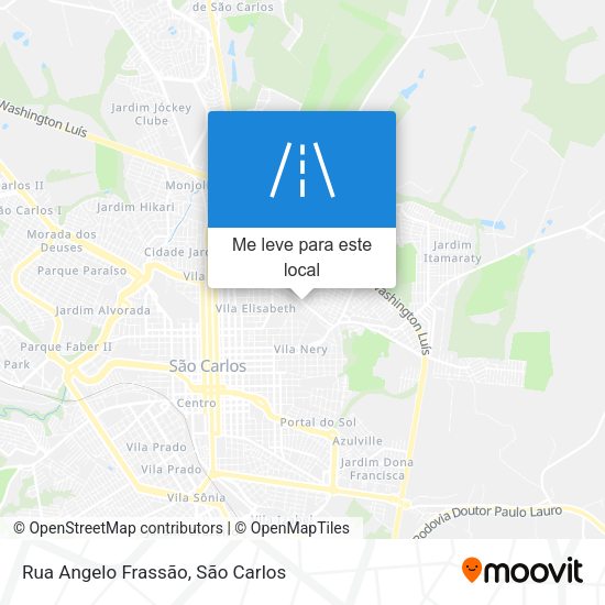 Rua Angelo Frassão mapa
