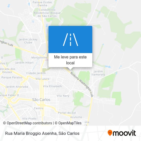 Rua Maria Broggio Asenha mapa