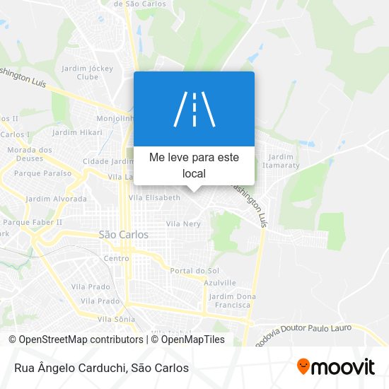 Rua Ângelo Carduchi mapa