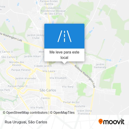 Rua Uruguai mapa
