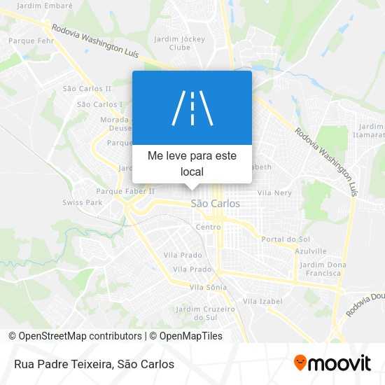 Rua Padre Teixeira mapa