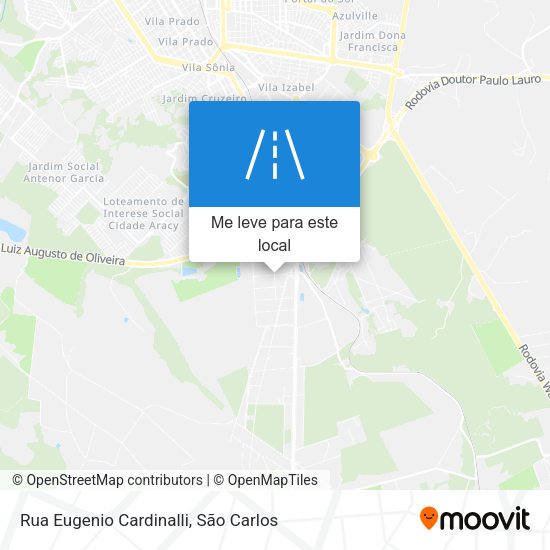 Rua Eugenio Cardinalli mapa