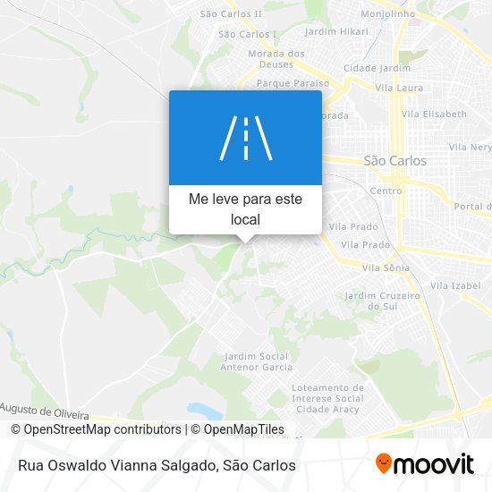 Rua Oswaldo Vianna Salgado mapa