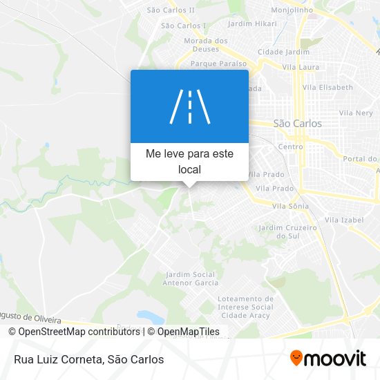 Rua Luiz Corneta mapa
