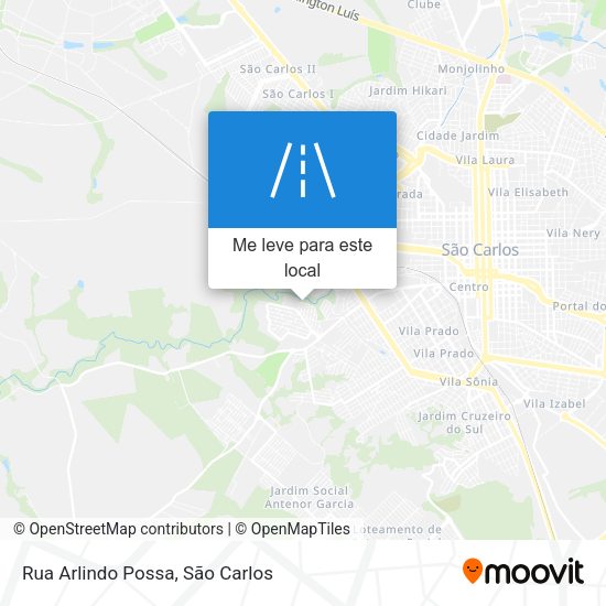 Rua Arlindo Possa mapa