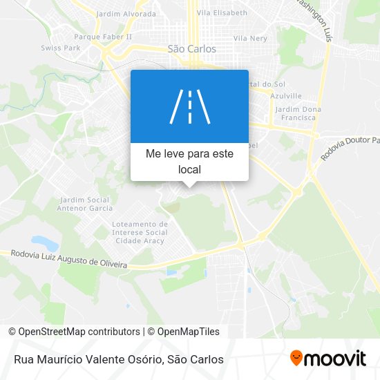 Rua Maurício Valente Osório mapa