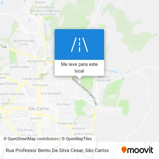 Rua Professor Bento Da Silva Cesar mapa