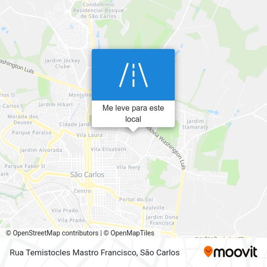 Rua Temistocles Mastro Francisco mapa