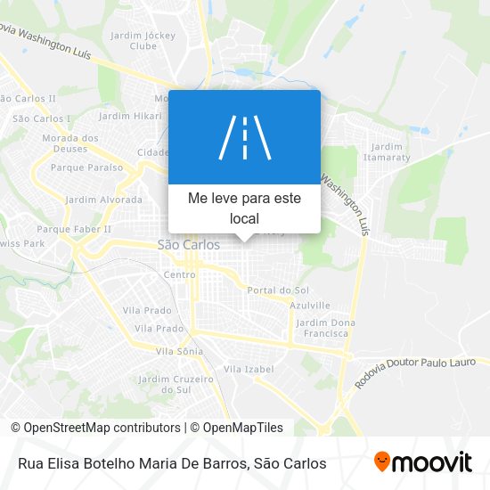 Rua Elisa Botelho Maria De Barros mapa